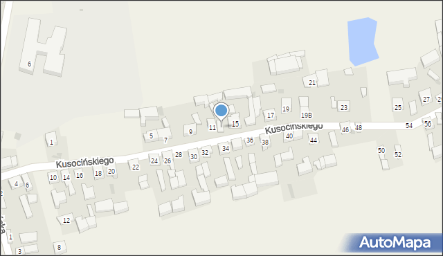 Skomlin, Kusocińskiego Janusza, 13, mapa Skomlin