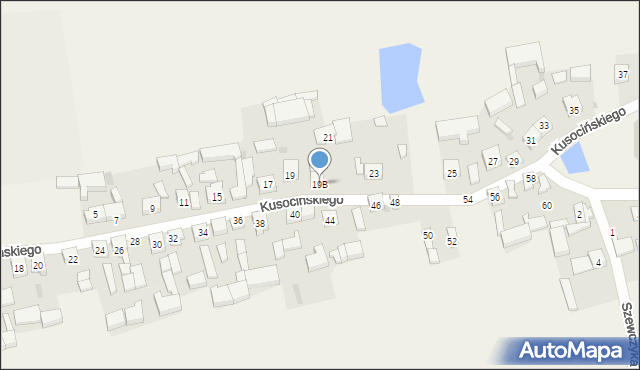 Skomlin, Kusocińskiego Janusza, 19B, mapa Skomlin