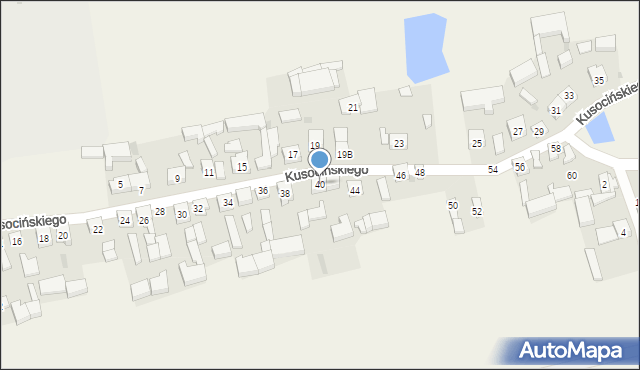 Skomlin, Kusocińskiego Janusza, 40, mapa Skomlin