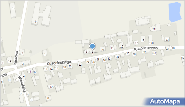 Skomlin, Kusocińskiego Janusza, 7, mapa Skomlin