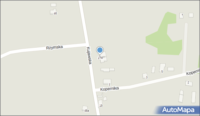 Solec Kujawski, Kujawska, 17A, mapa Solec Kujawski