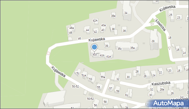 Sopot, Kujawska, 41c, mapa Sopotu