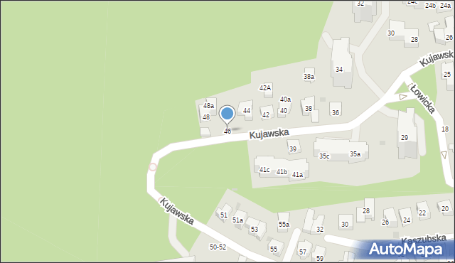 Sopot, Kujawska, 46, mapa Sopotu