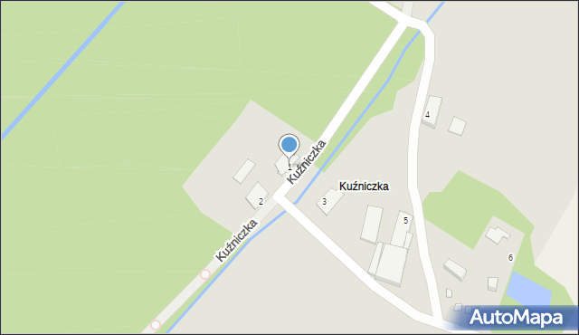 Sośnicowice, Kuźniczka, 1, mapa Sośnicowice