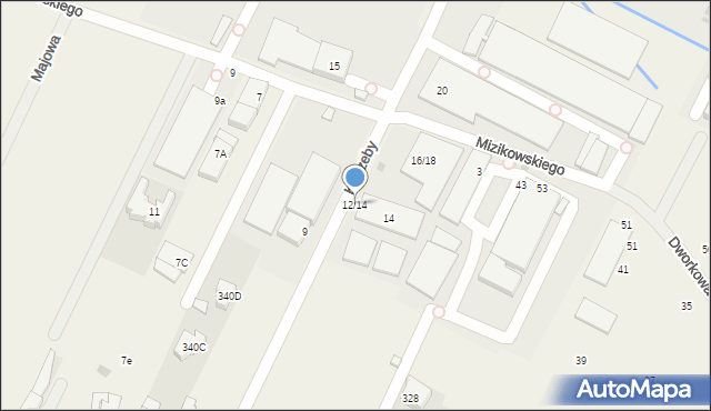 Stare Babice, Kutrzeby Tadeusza, gen., 12/14, mapa Stare Babice