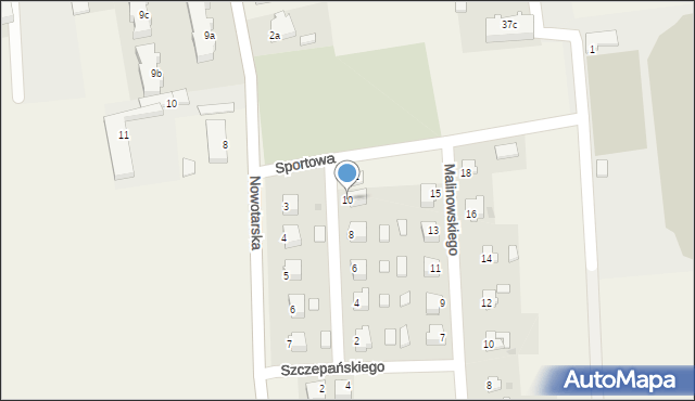 Stary Targ, Kusocińskiego Janusza, 10, mapa Stary Targ