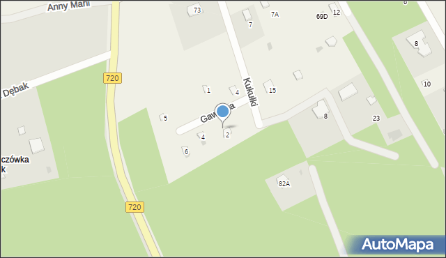 Strzeniówka, Kukułki, 6A, mapa Strzeniówka