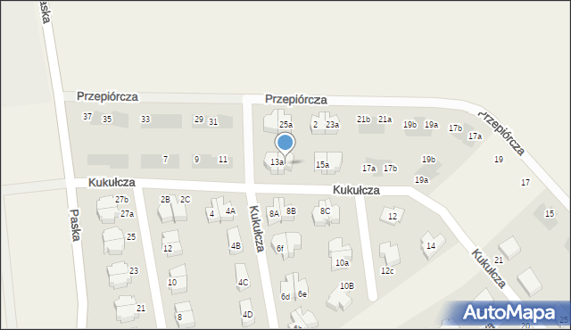 Suchy Dwór, Kukułcza, 7B, mapa Suchy Dwór