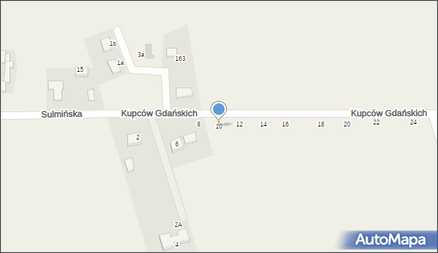 Sulmin, Kupców Gdańskich, 10, mapa Sulmin