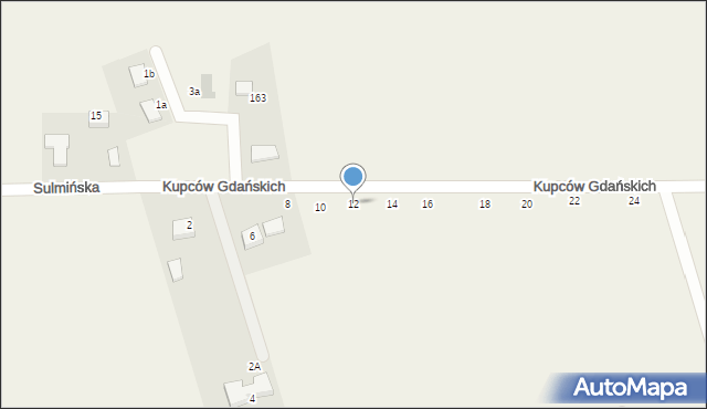 Sulmin, Kupców Gdańskich, 12, mapa Sulmin