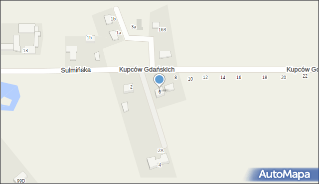 Sulmin, Kupców Gdańskich, 6, mapa Sulmin