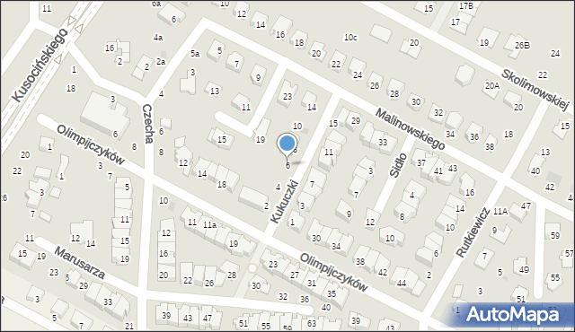 Świdnik, Kukuczki Jerzego, 6, mapa Świdnika