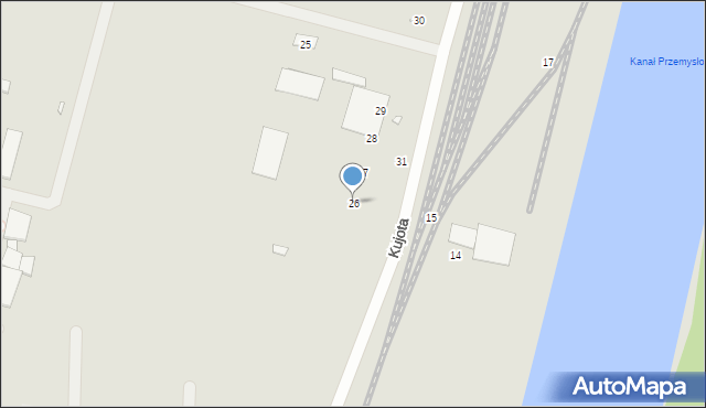 Szczecin, Kujota Stanisława, ks., 26, mapa Szczecina