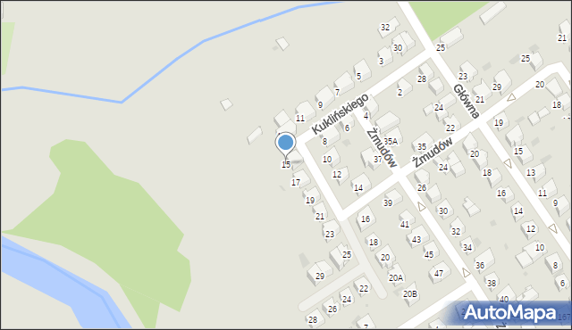 Tarnów, Kuklińskiego Ryszarda, gen., 15, mapa Tarnów