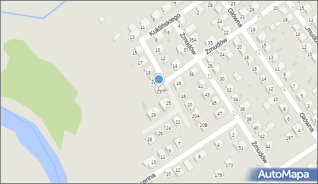 Tarnów, Kuklińskiego Ryszarda, gen., 23, mapa Tarnów