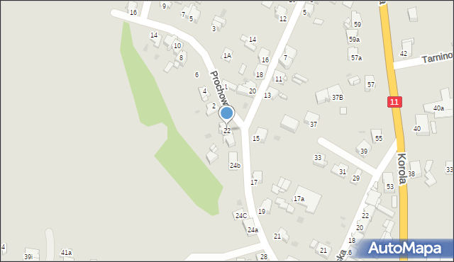 Tarnowskie Góry, Kurka Władysława, 22, mapa Tarnowskie Góry