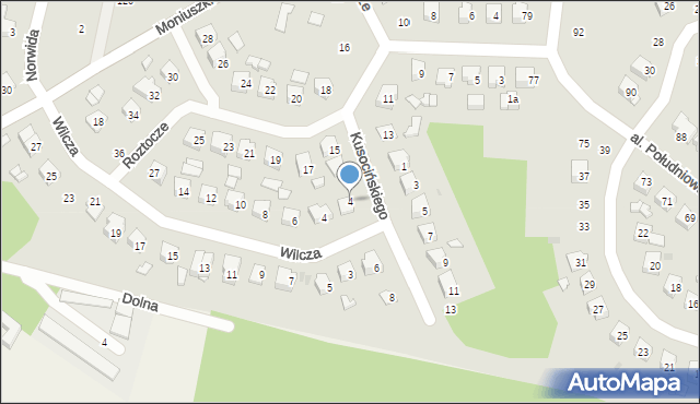 Tomaszów Lubelski, Kusocińskiego Janusza, 4, mapa Tomaszów Lubelski
