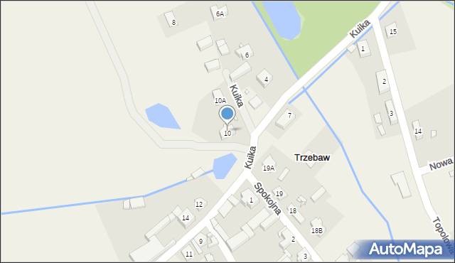 Trzebaw, Kuika Mariana, 10, mapa Trzebaw