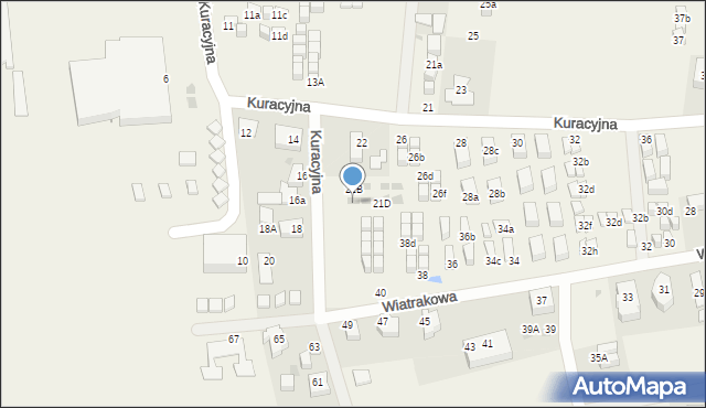 Tupadły, Kuracyjna, 21C, mapa Tupadły