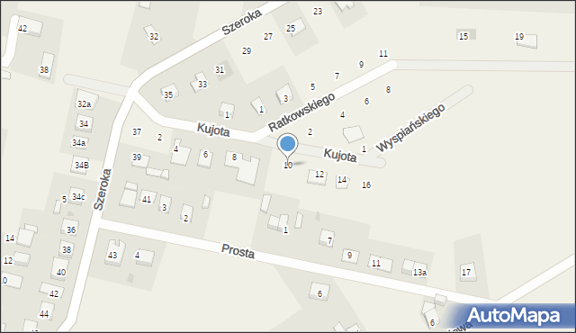 Unisław, Kujota, ks., 10, mapa Unisław