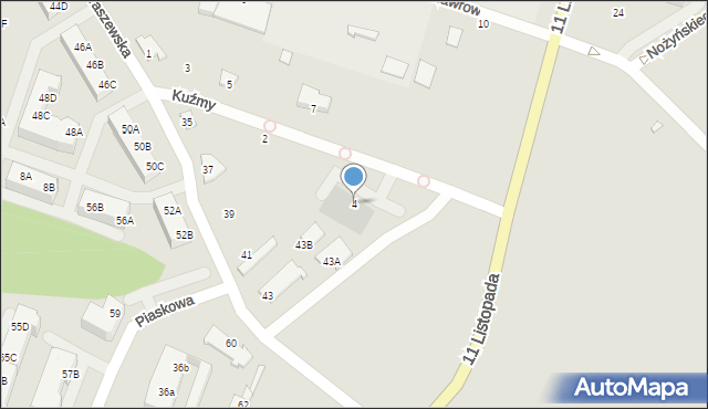 Wągrowiec, Kuźmy Zbigniewa, 4, mapa Wągrowiec