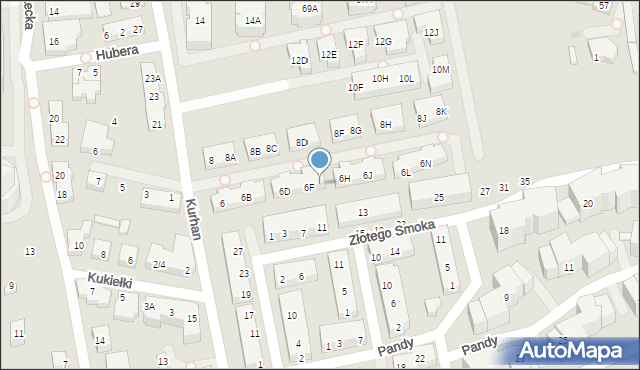 Warszawa, Kurhan, 6G, mapa Warszawy