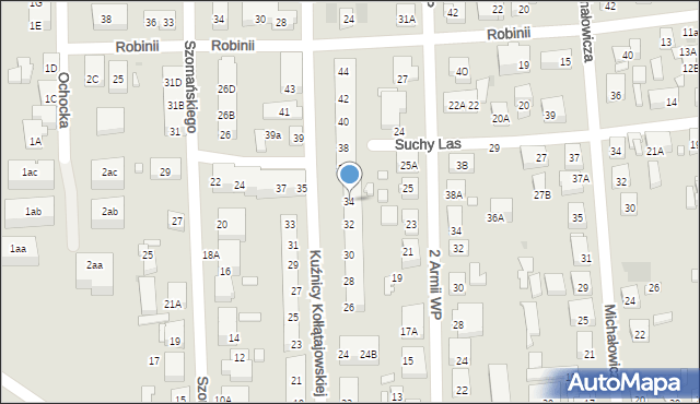 Warszawa, Kuźnicy Kołłątajowskiej, 34, mapa Warszawy