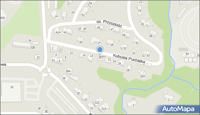 Wieliczka, Kubusia Puchatka, 18, mapa Wieliczka