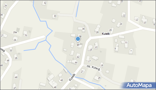 Wieprz, Kuwik, 40, mapa Wieprz