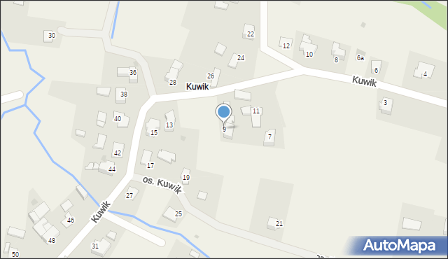 Wieprz, Kuwik, 9, mapa Wieprz