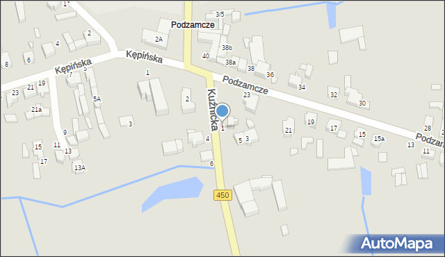 Wieruszów, Kuźnicka, 1, mapa Wieruszów