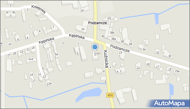 Wieruszów, Kuźnicka, 2, mapa Wieruszów