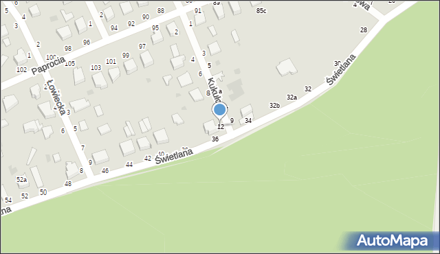 Włocławek, Kukułcza, 12, mapa Włocławka