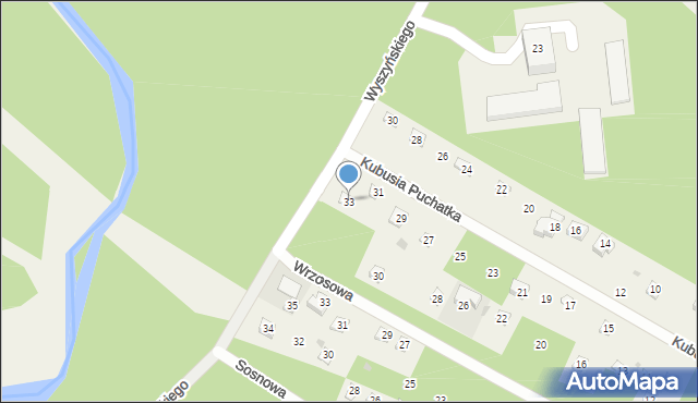 Włodzimierzów, Kubusia Puchatka, 33, mapa Włodzimierzów
