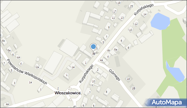 Włoszakowice, Kurpińskiego Karola, 3B, mapa Włoszakowice