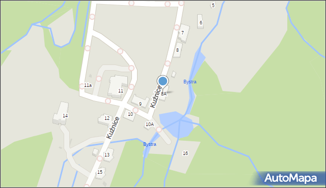 Zakopane, Kuźnice, 8A, mapa Zakopanego