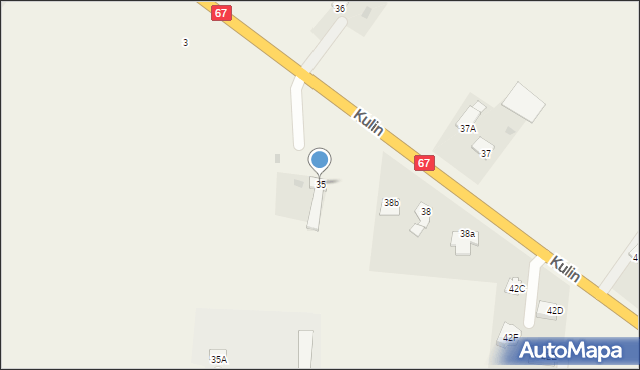 Zarzeczewo, Kulin, 35, mapa Zarzeczewo