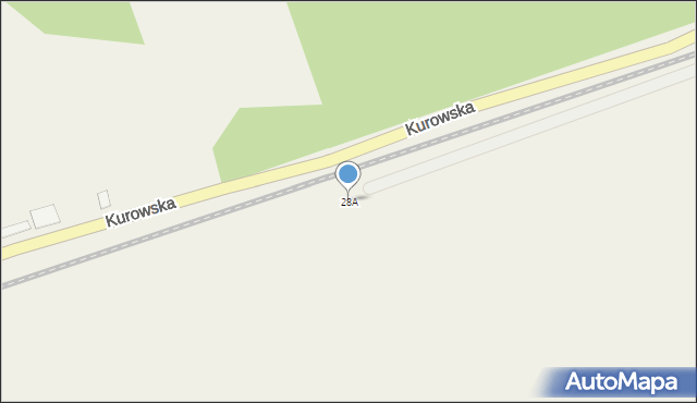 Zwierzyn, Kurowska, 28A, mapa Zwierzyn