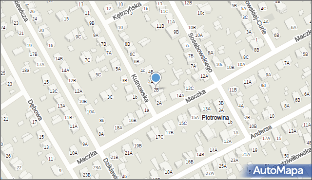 Żyrardów, Kutnowska, 2B, mapa Żyrardów