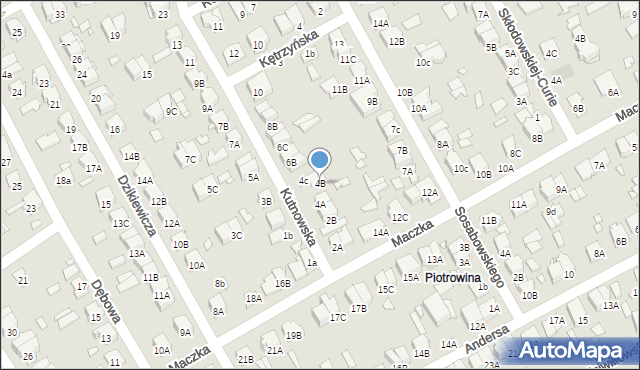 Żyrardów, Kutnowska, 4B, mapa Żyrardów