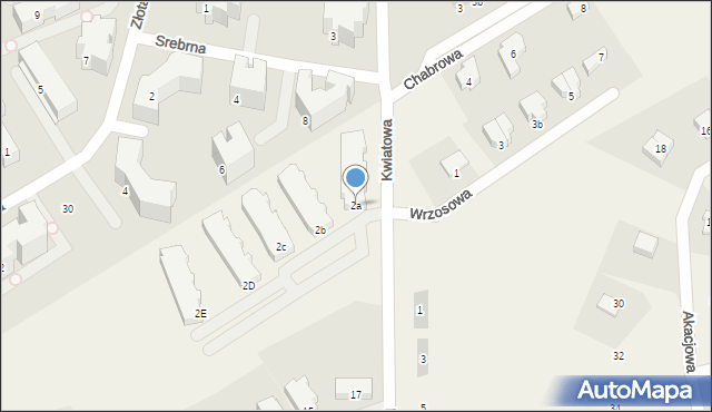 Bartąg, Kwiatowa, 2a, mapa Bartąg