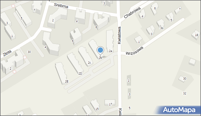 Bartąg, Kwiatowa, 2b, mapa Bartąg