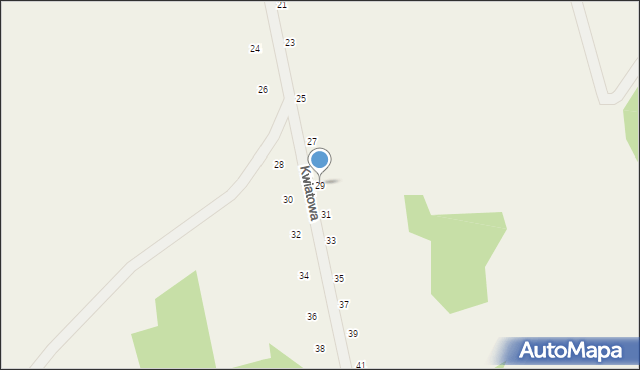 Będkowice, Kwiatowa, 29, mapa Będkowice