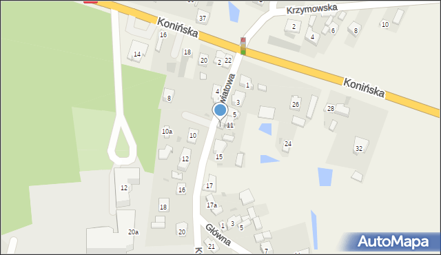 Brzeźno, Kwiatowa, 9, mapa Brzeźno