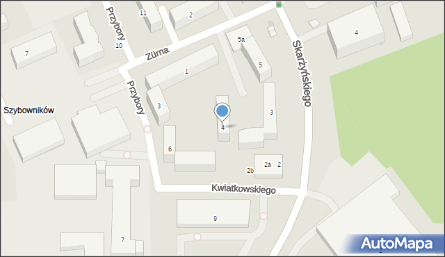 Bydgoszcz, Kwiatkowskiego Eugeniusza, 4, mapa Bydgoszczy