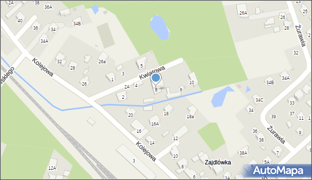 Celestynów, Kwiatowa, 8, mapa Celestynów