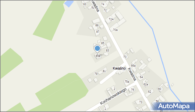 Chróścice, Kwaśna, 83a, mapa Chróścice