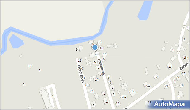 Czyżew, Kwiatowa, 7, mapa Czyżew