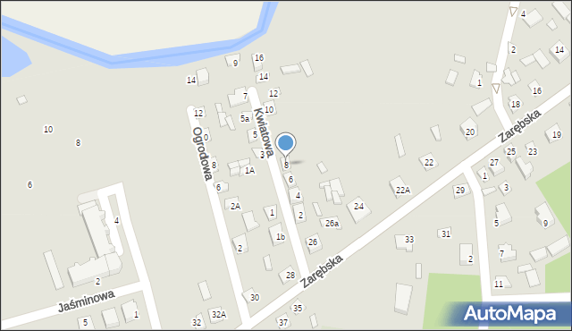 Czyżew, Kwiatowa, 8, mapa Czyżew