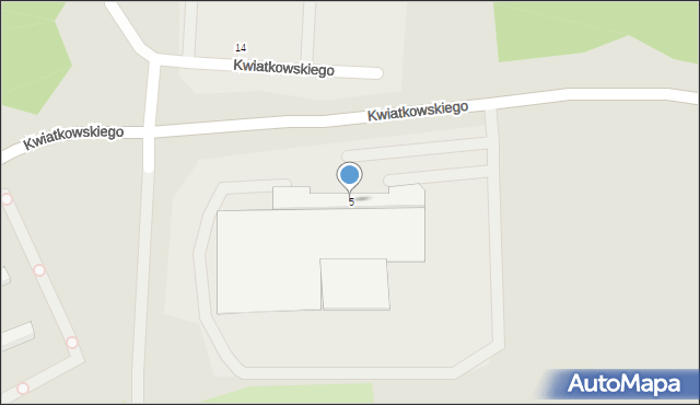 Elbląg, Kwiatkowskiego Eugeniusza, 5, mapa Elbląga